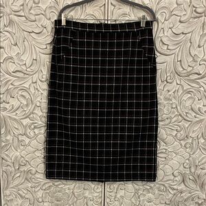Banana Republic Plaid Pencil Skirt